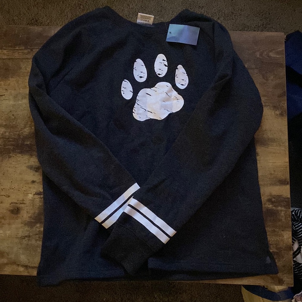 Paw print sweater